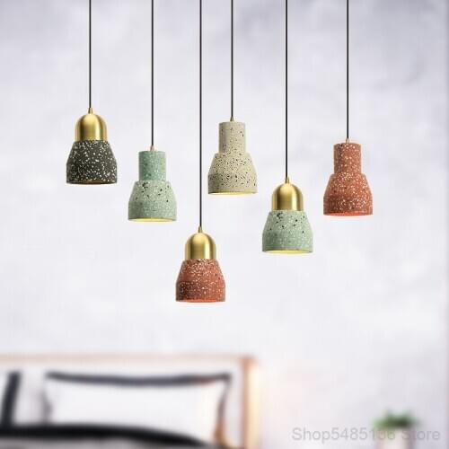 Nordic Cement Pendant Lights Modern Industrial Lamp LED Pendant Dining Room Bar Living Room Home Decor Bedroom Kitchen Light