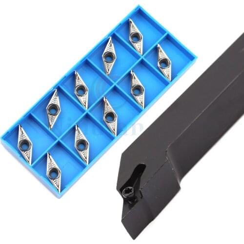 SVJBR1616H16 2020K16 2525M16 Cutting angle 93° External turning toolholder+VCMT VCGT Carbide blade for steel and stainless steel