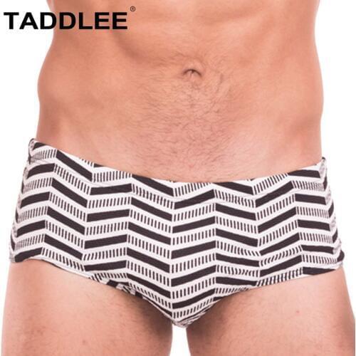 Taddlee Brand Sexy Mens Swimwear Swimsuits Swim Boxer Briefs Bikini Low Rise Surf Board Shorts Beach Trunks Bathing Suits Men