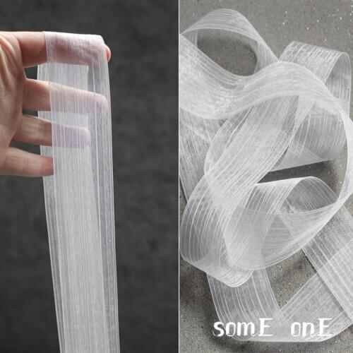 Tulle Lace Trim Ribbon White Stripes DIY Patchwork Bags Flowers Wedding Decor Belt Dress Hemline Designer Accessorie Fabric