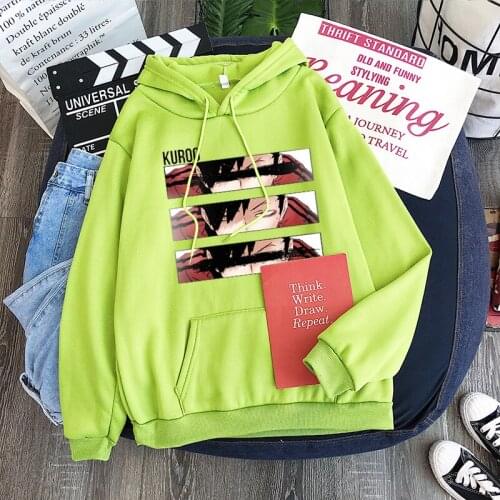 Anime Haikyuu Print Kuroo Tetsurou Winter Men Women Hoodies Sweatshirt Pullovers Unisex Streetsweat Casual Unisex Clothes