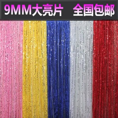 1.5MTR Width x 10 MTR Length Sparkly Gold Silver Sequin Fabric Glamorous Tablecloth Background Drop Wedding supplies