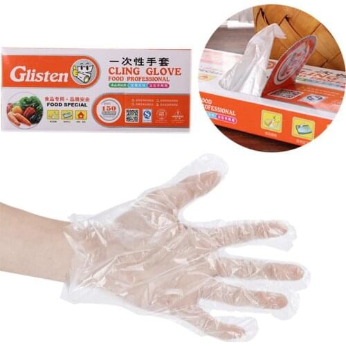 100pcs Vinyl Disposable Gloves Powder Free Latex Free For Adult Kitchen Gloves
