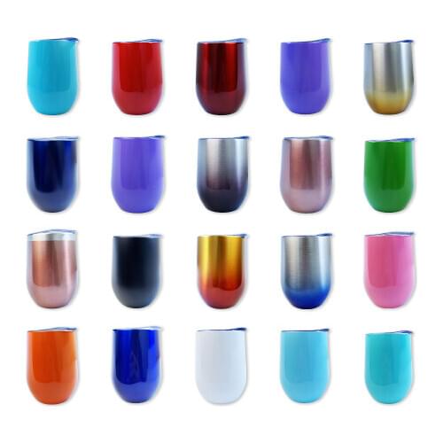 12oz Gradient Cup Eggshell Thermos Winter Hot Water Vacuum Wine /Beer Cups Home /Office /Travel Food Stainless Steel Thermal Mug