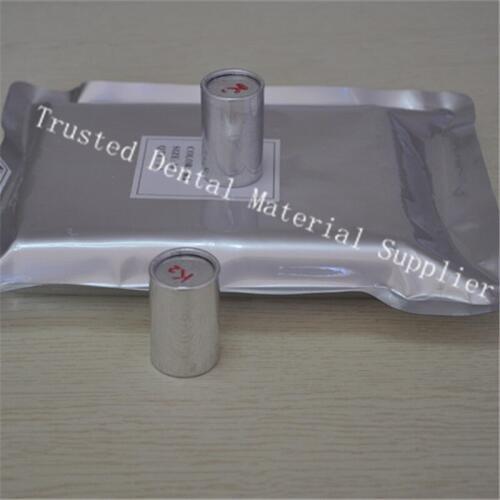 200 Pieces OD25.5 * 45MM Small Dental Lab Materials Aluminium Cartridge Tube With Valplast Flexible Resin Dentures Prosthesis