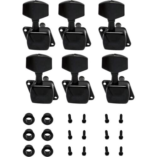6Pcs String Tuning Pegs Machine Heads Tuners Right Hand Electric Acoustic Guitar Parts Replacement
