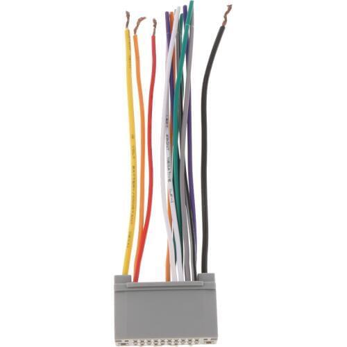 Car Stereo CD Player Wiring Harness Wire Cable Female Plug Car Audio Wiring Harness kit for Jeep for Wrangler 146x40x14mm