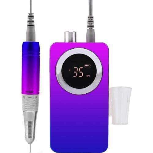 Cordless Electric Nail Drill Machine 35000rpm Drill Bit Set for Salon Beauty Manicure Pedicure Rechargeable Strong Drill Nail