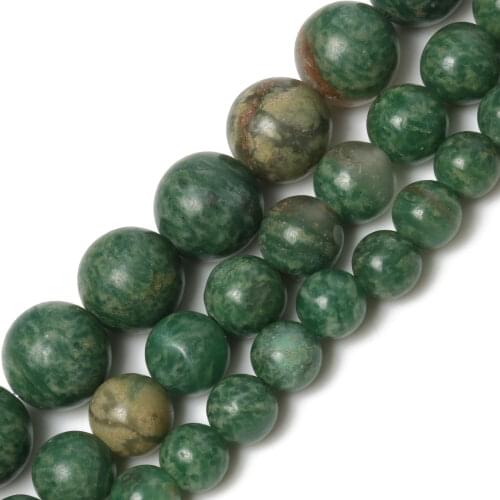 6/8/10mm Natural Stone Beads African Turquoises Beads Round Loose Beads for Jewelry Making DIY Charm Bracelet Neckalce 15"
