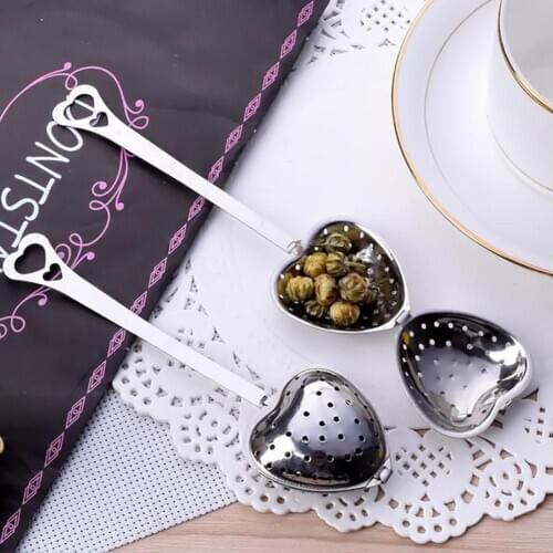 Stainless Steel Heart Shape Tea Herb Spice Infuser Spoon Strainer Filter Scoop Tea Herb Spice Infuser Spoon Strainer Filter Scoo