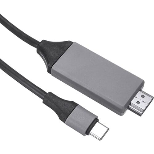 Type-C to HDMI-compatible Converter Cable HDTV TV Digital AV Adapter Connector Ultra HD 1080P Type-C to 4K HDTV Adapter Cables