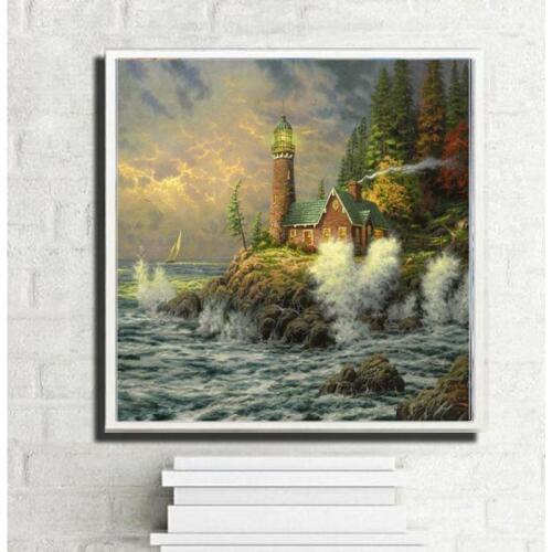 Seaside Dream - 40*50 cm pictures hand painted Digital Oil Painting On Canvas cuadros decoracion Painting By Numbers TF76