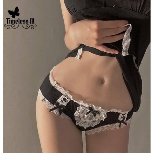 Kawaii Lace Panties Japanese Girl Modal Comfortable Inner Cotton Shorts for Female Erotic Lingerie Woman 2020 new Sexy Underwear