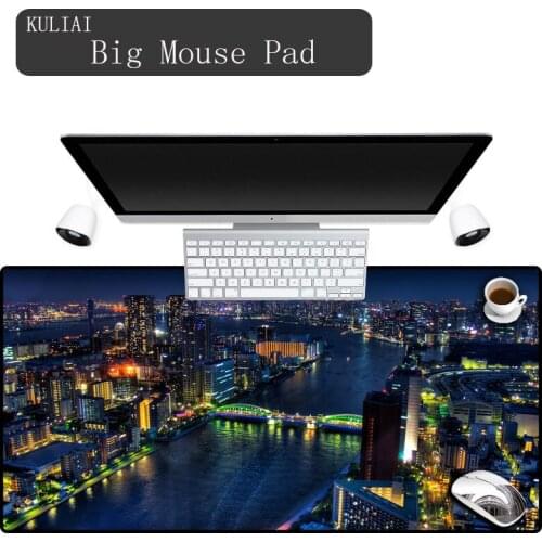 XGZ Art Japan Tokyo Night Home Decoration Mouse Pad Office Desktop Computer Pc Laptop Mouse Pads Custom Washable Large Size