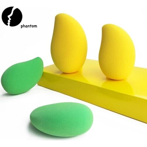 Lovely Simulated Green Yellow Mango Cosmetic Puff Makeup Sponge Blending Face Liquid Foundation Cream Make Up Cosmetic Powder Pu