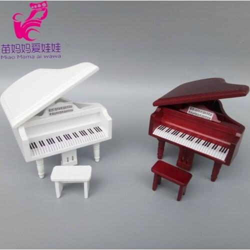 Mini Piano Model for Doll House Diy Decoration Funiture for Barbie Blythe Doll BJD Ob 11 Doll Accessories