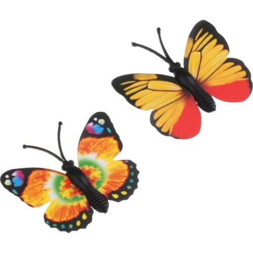 Lots Of 12 Simulation Butterfly Figures Animal Insects Model Kids Toy Gift