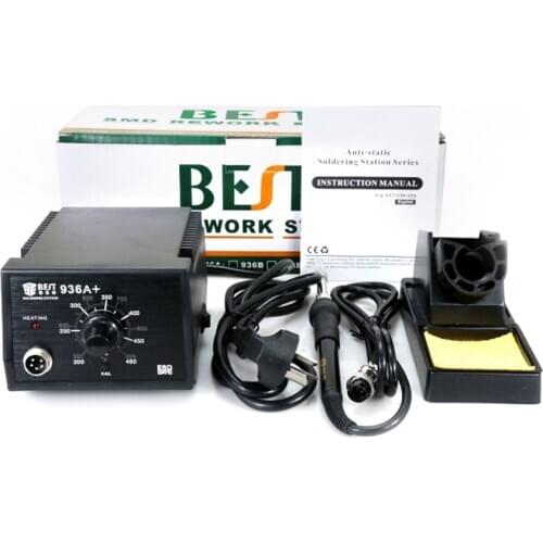 936 Soldering Station Mobile Phone Repair Constant Temperature Anti-static Adjustable Electric Iron Set 936A+ 936D