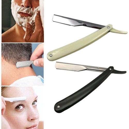 2 Colors Professional Manual Shaver Straight Edge Stainless Steel Sharp Barber Razor Folding Shaving Beard Cutter