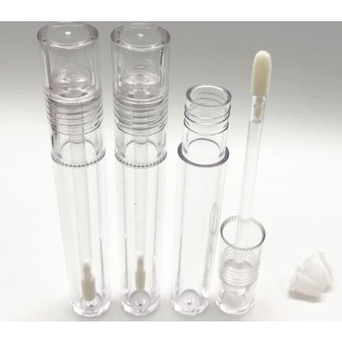 50pcs/lot Clear Lip Gloss Tube Packaging 5ML Lipstic Empty Transparent Clear Lip Gloss Tube Containers