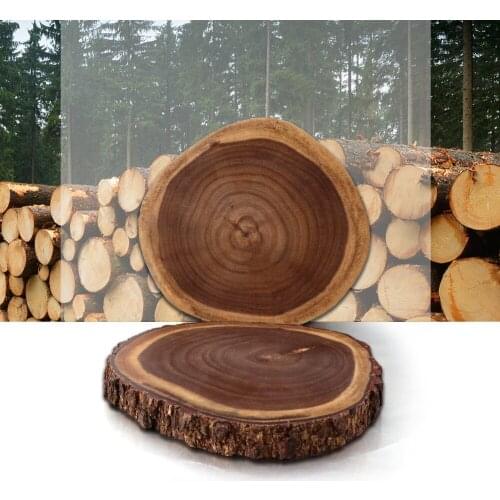 Acacia Cutting Board with Live Edge Bark Creative Natural Tree Stump Irregular Shape Kitchen Chopping Block Cheese Boards