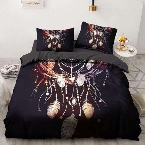 Luxury 3D Design Custom Bedding Sets Comforter Quilt Cover Duvet Set Single King Queen Double Single Size Home Textile