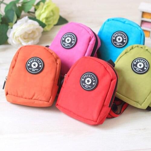 Pet Dog Backpack Outdoor Travel Carriers Bag for Small Dogs Cats Color Teddy Chihuahua Puppy Multifunction School Bag with Leash