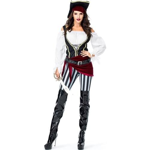 Sexy Female Pirate Role Playing Cosplay Halloween Pirate Costume Stage Costume Anime Cosplay Cosplay Costumes