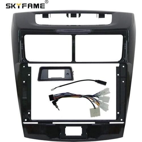 SKYFAME Car Radio Fascia frame cable for TOYOTA AVANZA Daihatsu Xenia 2011-2019 Stereo Android Dashboard Kit Face Plate