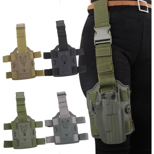 Tactical Leg Holster Adapter Platform Drop Thigh Holster Pouch Concealed Carry for Glock Pistol Holster Paddle Hunting Gear
