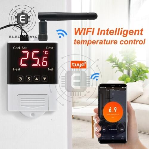 DTC1201 AC 110-220V Thermostat Digital Display WiFi Temperature Controller Electronic Digital Thermoregulator Cooling Heating