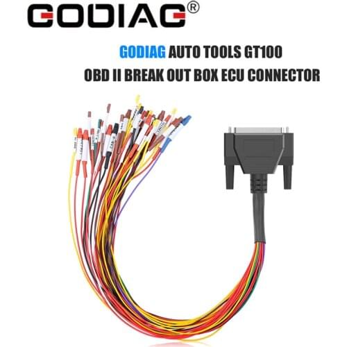 Colorful Jumper Cable DB25 for GODIAG AUTO TOOLS GT100 OBD II Break Out Box ECU Connector Jumper Cable For GT100
