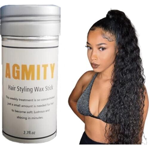 Hair wax stick Hair Styling Wax Long Lasting Hair Finishing Wax 75g Fast Works hair wax gel for lace wig and men Hair Finishing