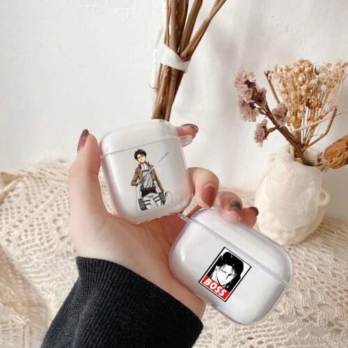 The Japan Anime Attacking Giant transparent TPU silicone Bluetooth Airpod Case For Airpods 1/2 Airpods pro 3 TPU soft cover