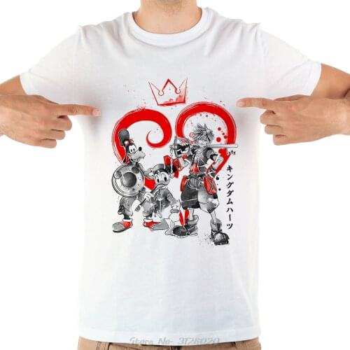 Kingdom Hearts Sora Funny T Shirt Men Summer New Short Sleeve Casual Cool t-shirt Cotton tees