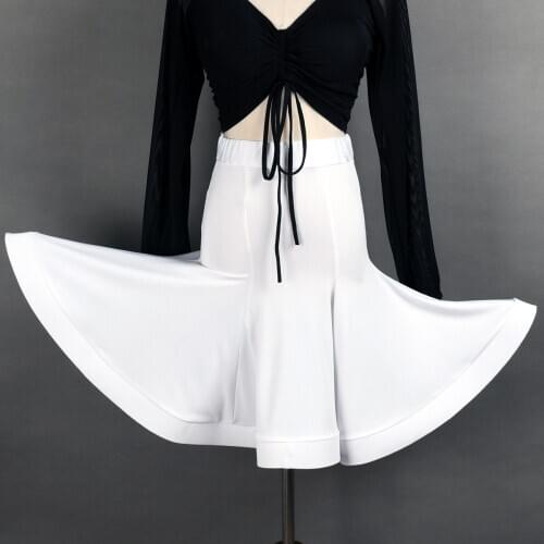 Latin Dance Skirt Women Ballroom Leopard Skirt Rumba Samba Training Dress Performance Dancewear Lady Latin Dress Big Swing Skirt