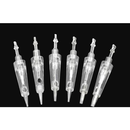 100 Pcs Disposable Screw Cartridge Tattoo Needles for New Charmant Machine Permanent Makeup Eyebrow Lips Micro Needles 1R 3R 5R