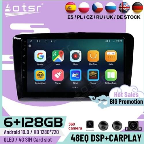 128G Carplay Android 10 Player For Volkswagen Santana 2012 2013 2014 2015 2016 2017 GPS Navigation Car Radio Receiver Head Unit