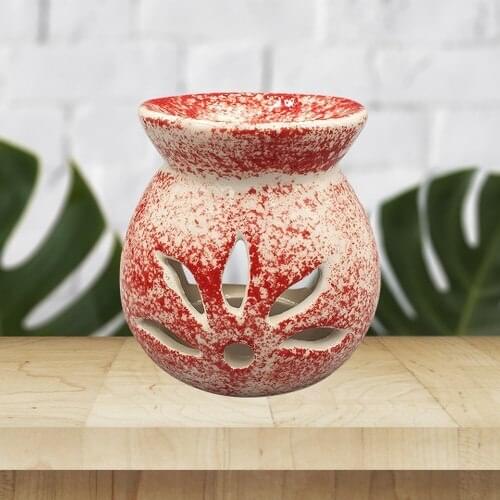 Adelya Life Handmade Lotus Red Damlacıklı Censer Decorative Gift