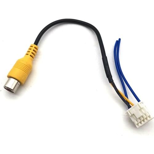 Car Stereo RCA Reversing Rear View Harness Interface GPS Cable Adaptor