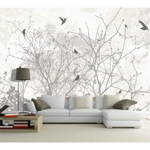Beibehang Modern custom wallpaper fashion mural fantasy abstract forest big tree background wall home decoration papel de parede