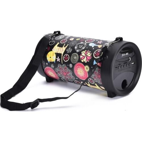 10W Bluetooth Speaker With Shoulder Strap TF Card For Camping Bicycle Dance Portable Home Outdoor Wireless Subwoofer