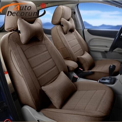 AutoDecorun Custom Fit Car Cushion Cover for VW Phaeton Seat covers Accessories Automobiles Seat Supports Interior PillowCovers