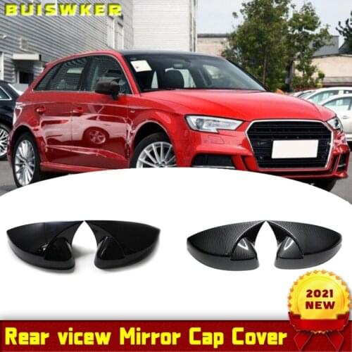 For audi Rear View Side Car Mirror Cover for Audi A3 S3 8V RS3 2013 2014 2015 2016 2018 2017 2019 car RearView Mirror Case Cover