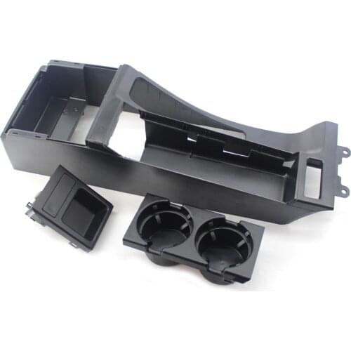FOR BMW 3 SERIES E46 CENTER CONSOLE TRIM BASE BLACK SHWARTZ + CUP & COIN HOLDER