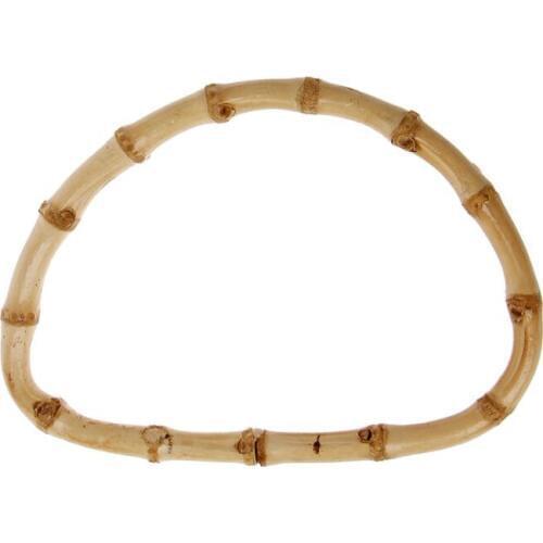 D shape Bamboo Handle for Handmade Handbag DIY Tote Purse Frame Making Bag Hanger