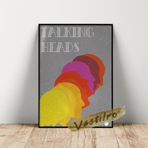 Talking Heads Music Poster Wall Art Vintage Canvas Painting Bar Pub Club Wall Decor Prints Picture Modern Bedroom Home Decorate