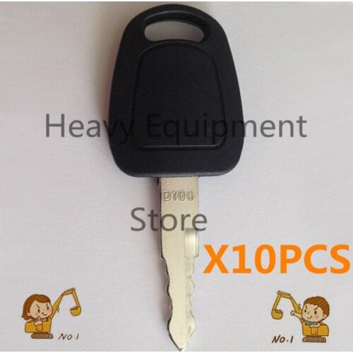 10 PC D100 Key For Deawoo Doosan Excavator Heavy Equipment ELI80-0125 110702-00151