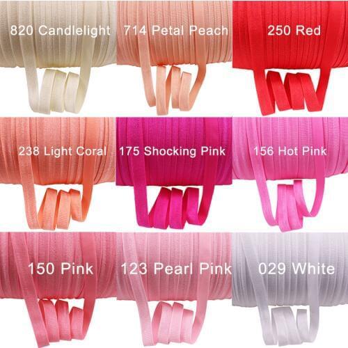 100 yards 3/8"(10mm) Spandex Ribbon Multirole Elastic Ribbon Band For Sewing Ties Hair Accessories Waist Garment Accessory