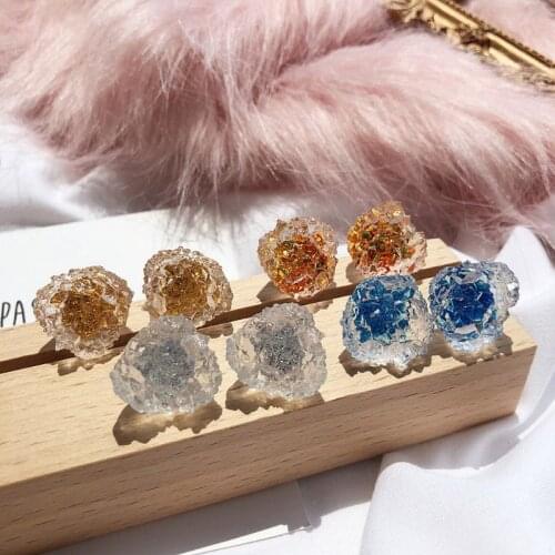 Irregular Crystal Cluster Flower Resin Mold Crystal Quartz Rock Earring Mold Druzy Gem Pendant Mold Resin Jewelry Making